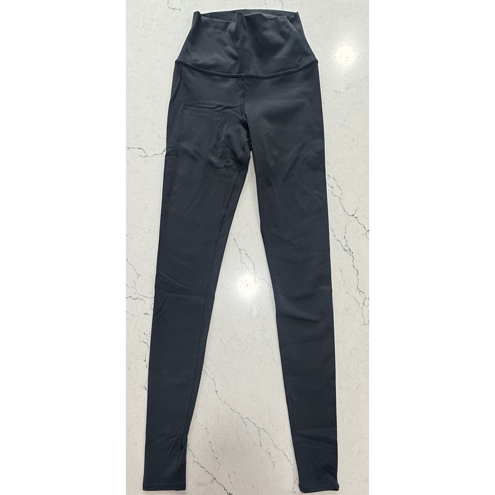 Alo Women Size XS Charcoal High Waisted Airbrush Leggings Performance Athletic